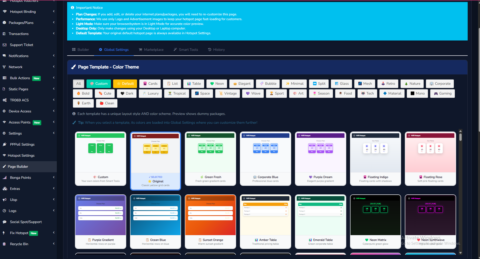 Hotspot Kenya custom hotspot login page builder for branded WiFi portals