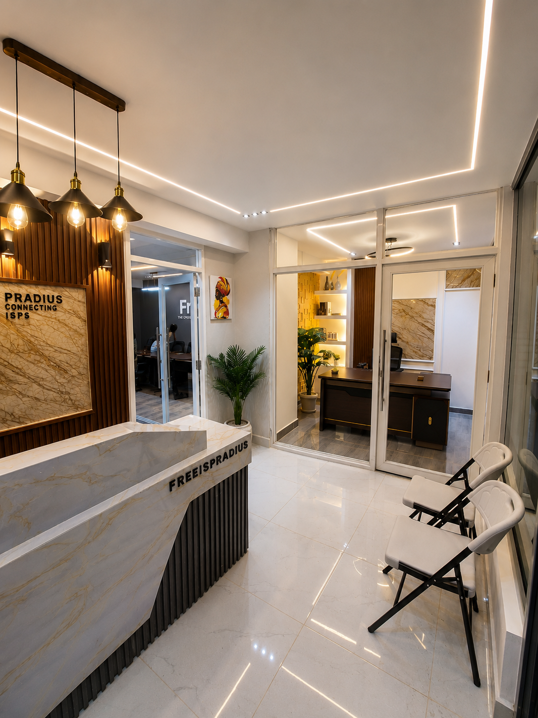 Hotspot Kenya office reception at Sagaas Centre